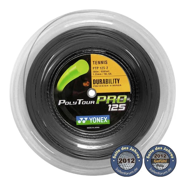 Tennissnaren: Yonex Poly Tour Pro (1,25mm, Black)
